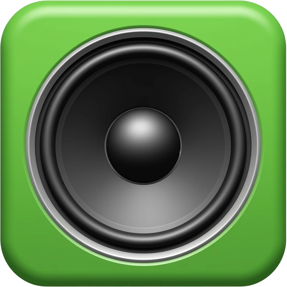 green speaker emoji