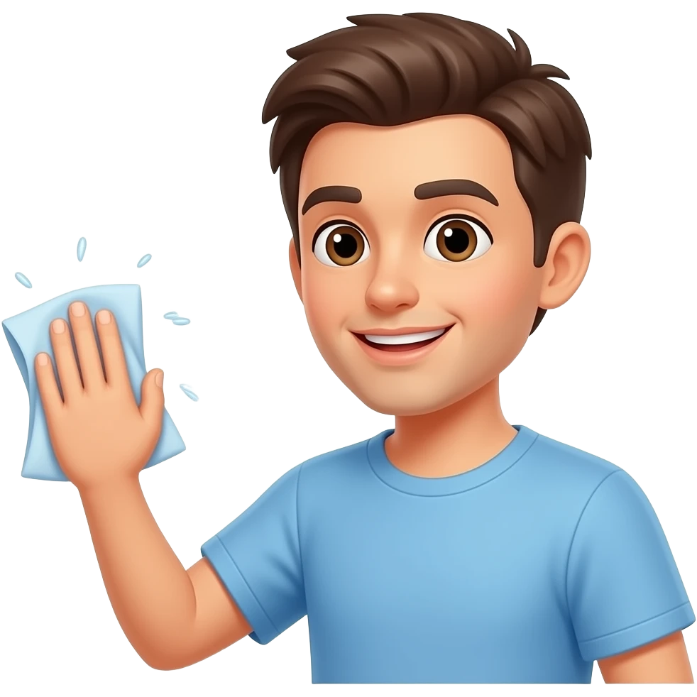 Rodo com pano emoji
