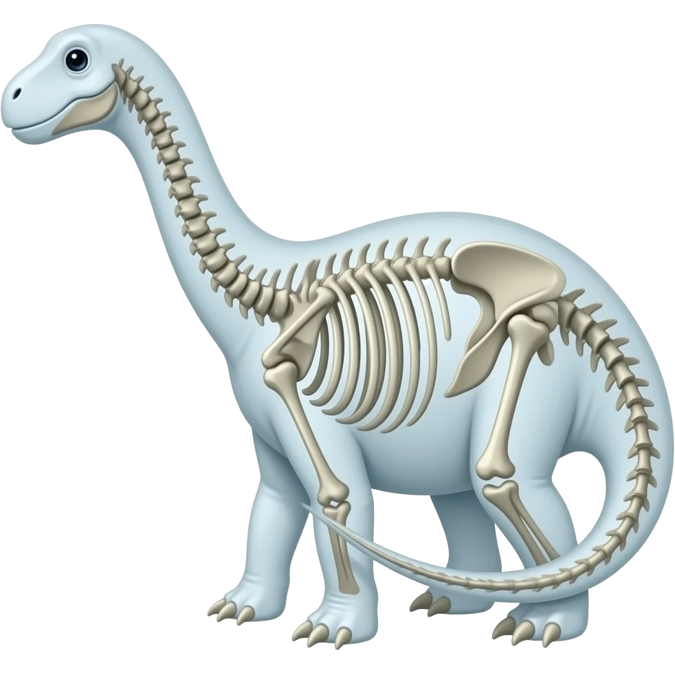 skeleton brachiosaurus emoji