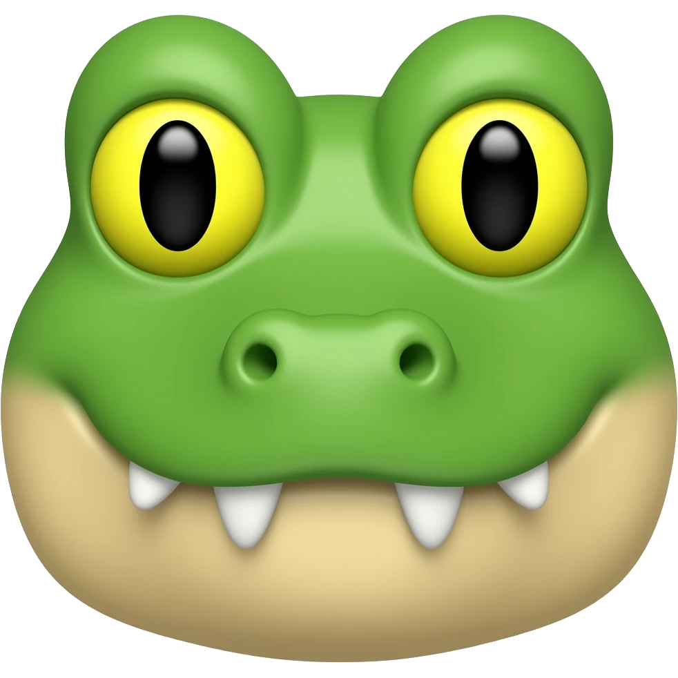 crocodile eyes emoji