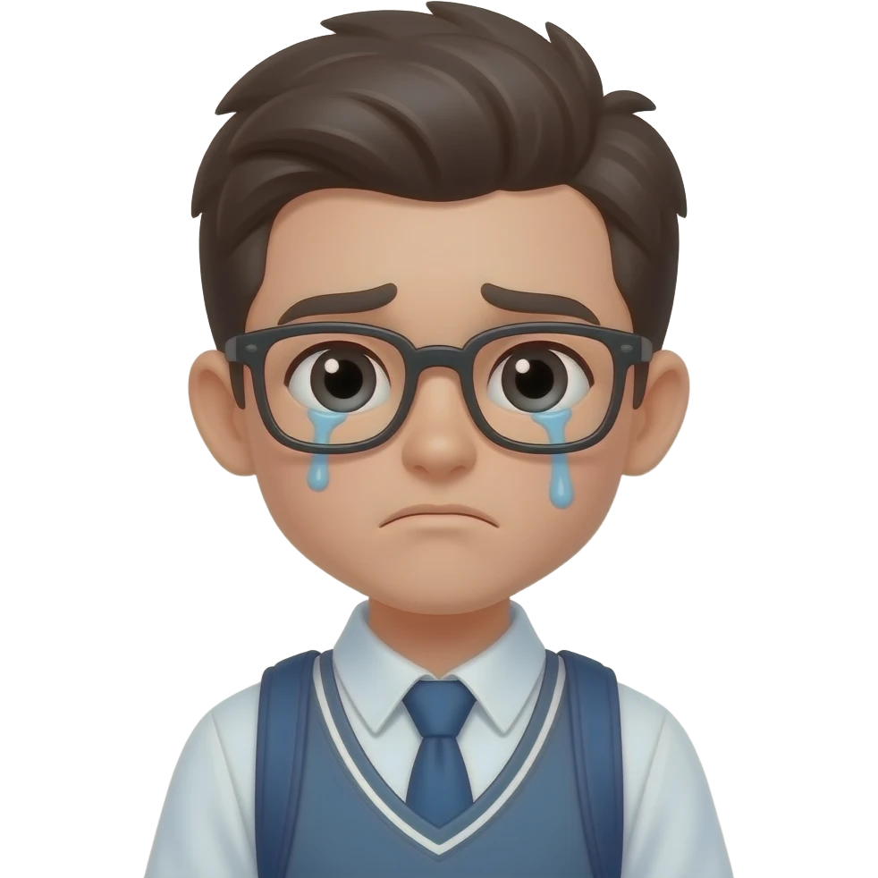 sad student emoji