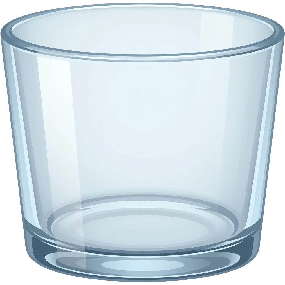 Cocktail glass empty emoji
