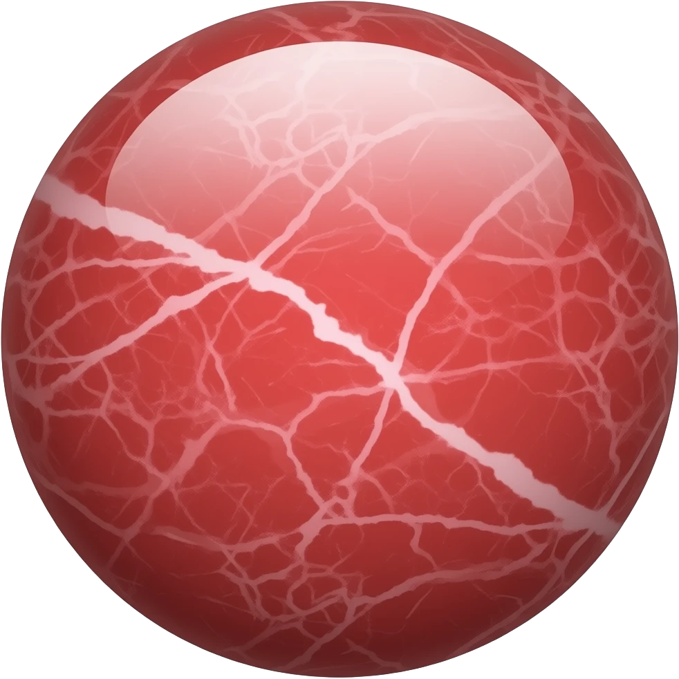 Marble red emoji