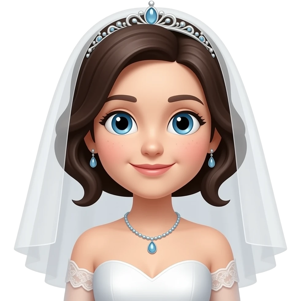 3D bride emoji