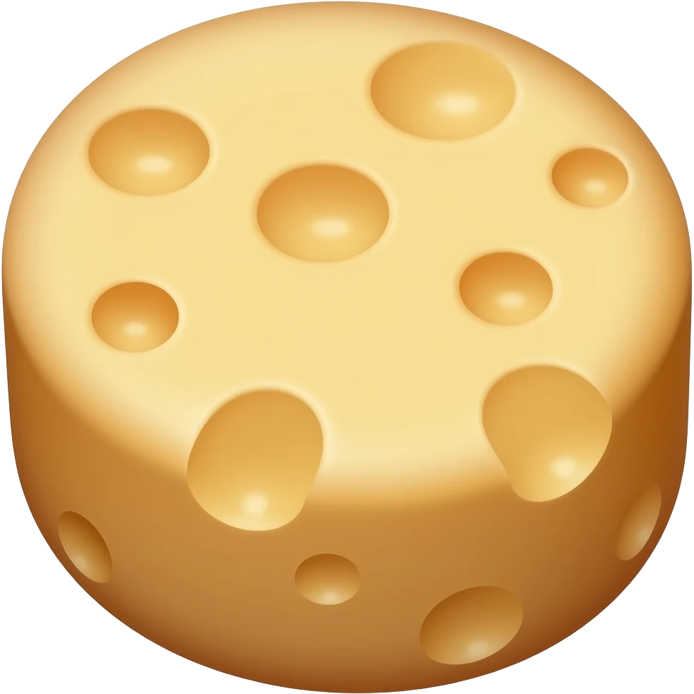 Сыр копченый круглый emoji