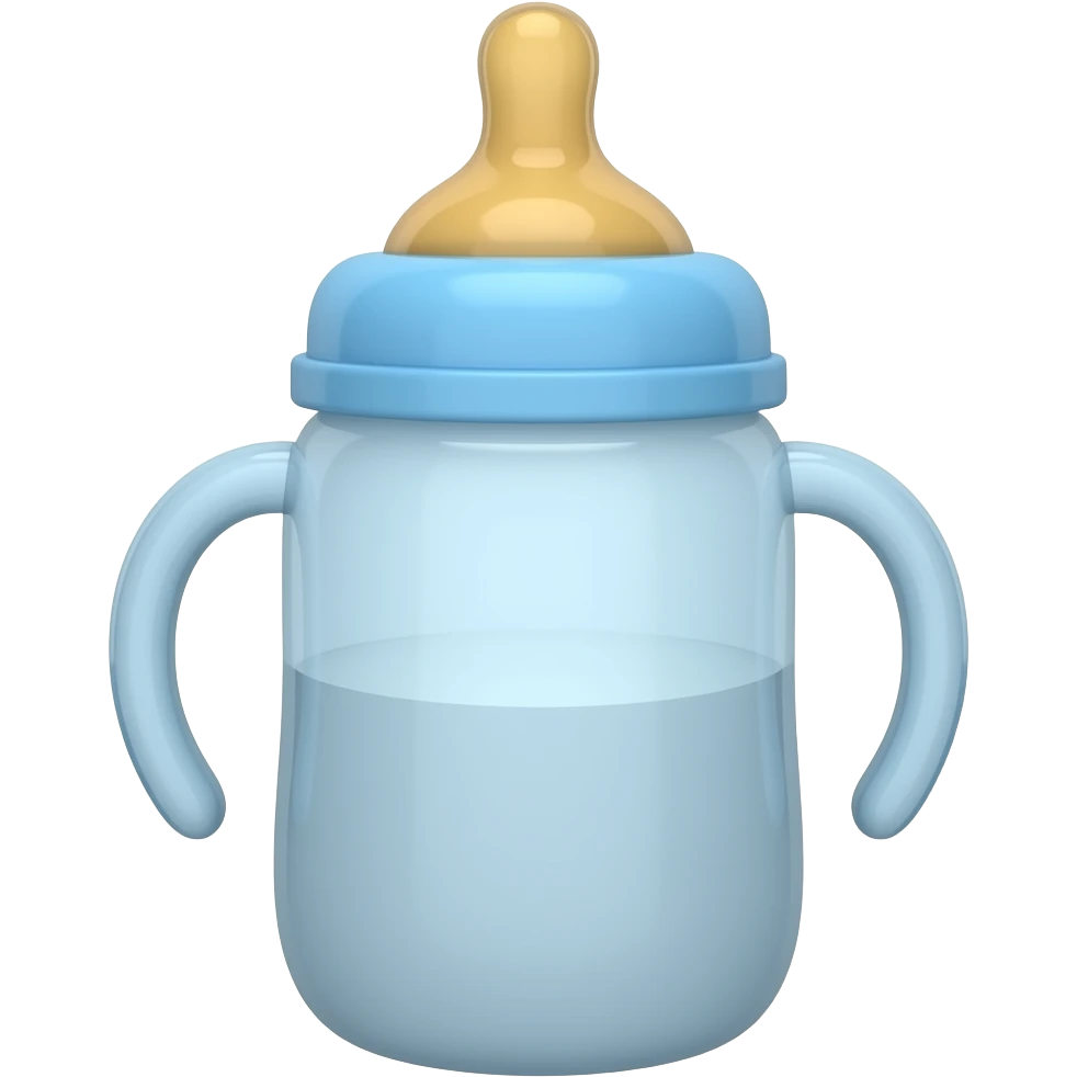 Blue baby bottle emoji