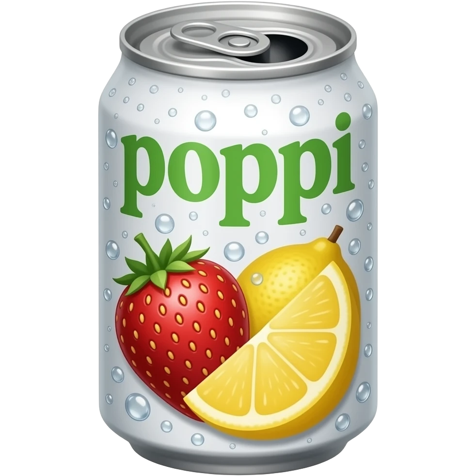 poppi probiotic soda strawberry lemon emoji