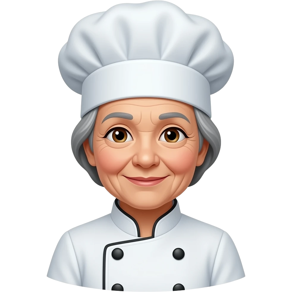 woman old chef emoji