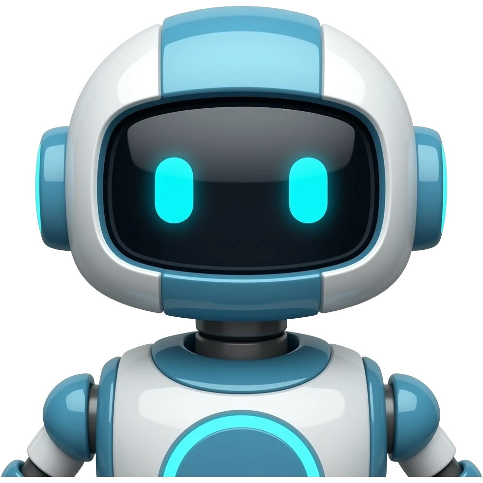 Vector robot emoji
