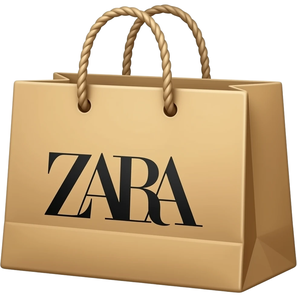 Zara shopping bag emoji