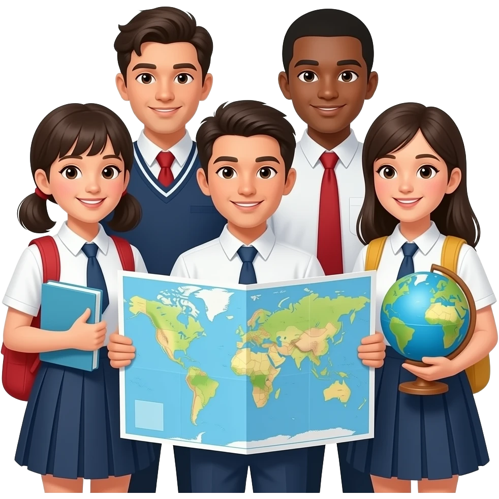 MAKE ME AN EMOJI SUITABLE FOR A GROUP OF STUDENTS STUDIING TOURISM emoji