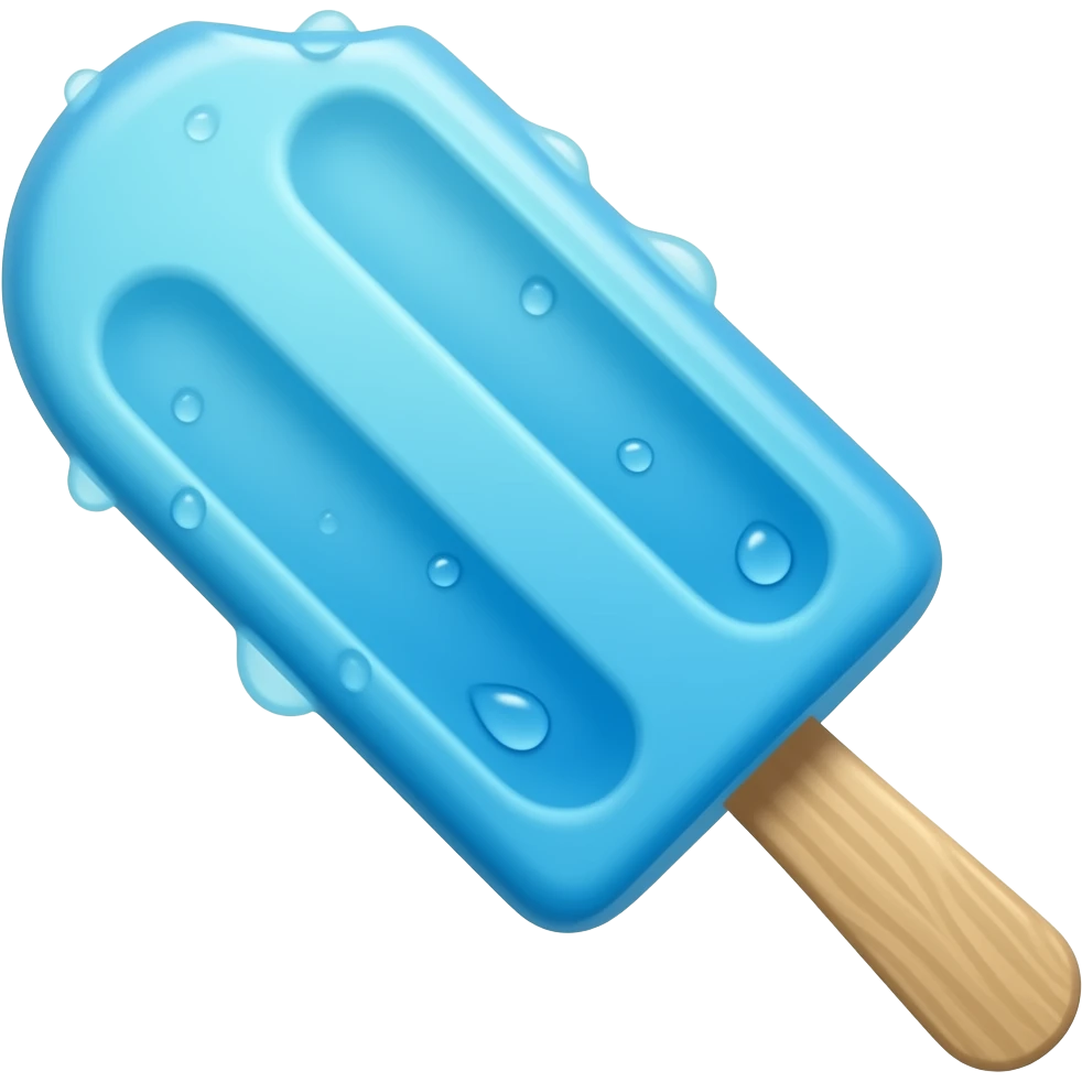 Blue popsicle emoji