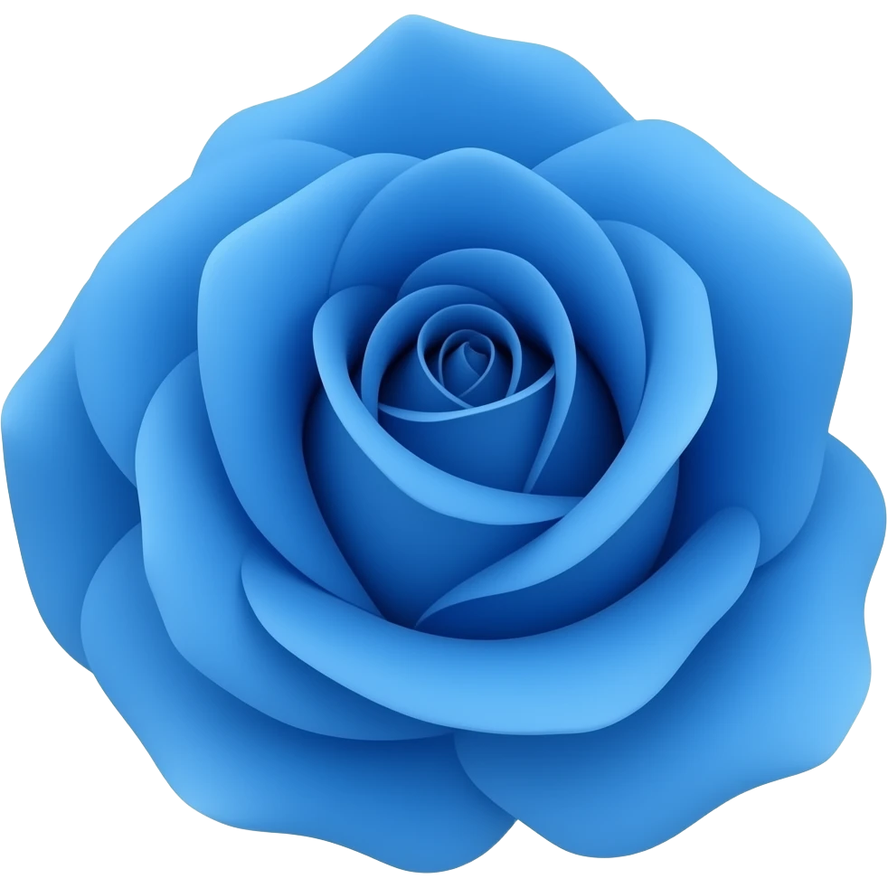 Rose blue emoji