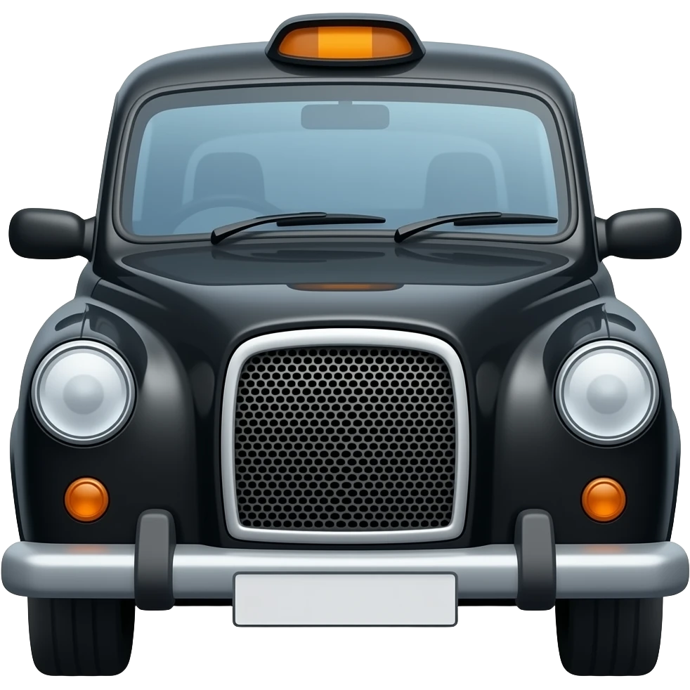 london black taxi emoji