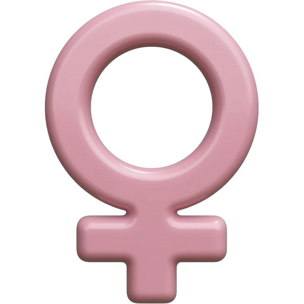 3d female symbol emoji