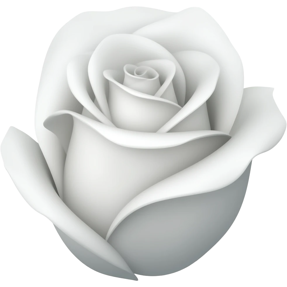 White rose aesthetic looking emoji