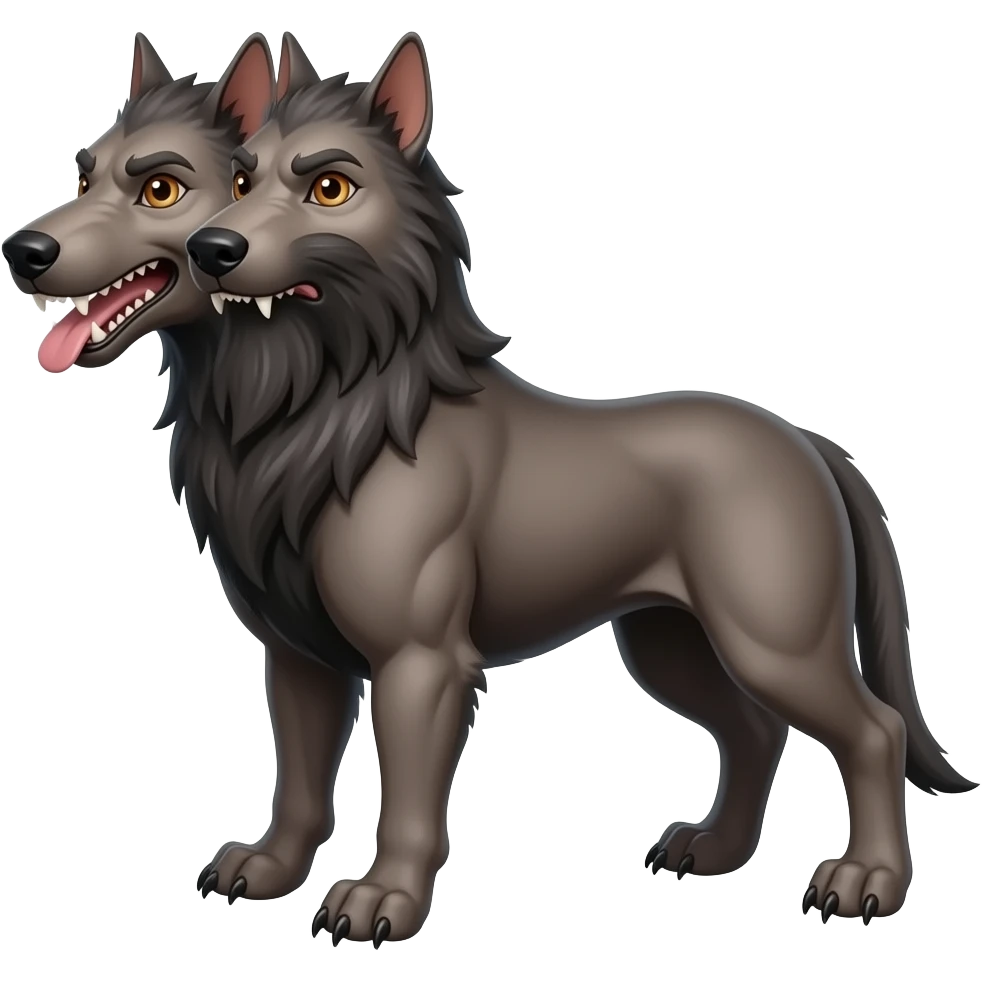 Three headed Cerberus emoji