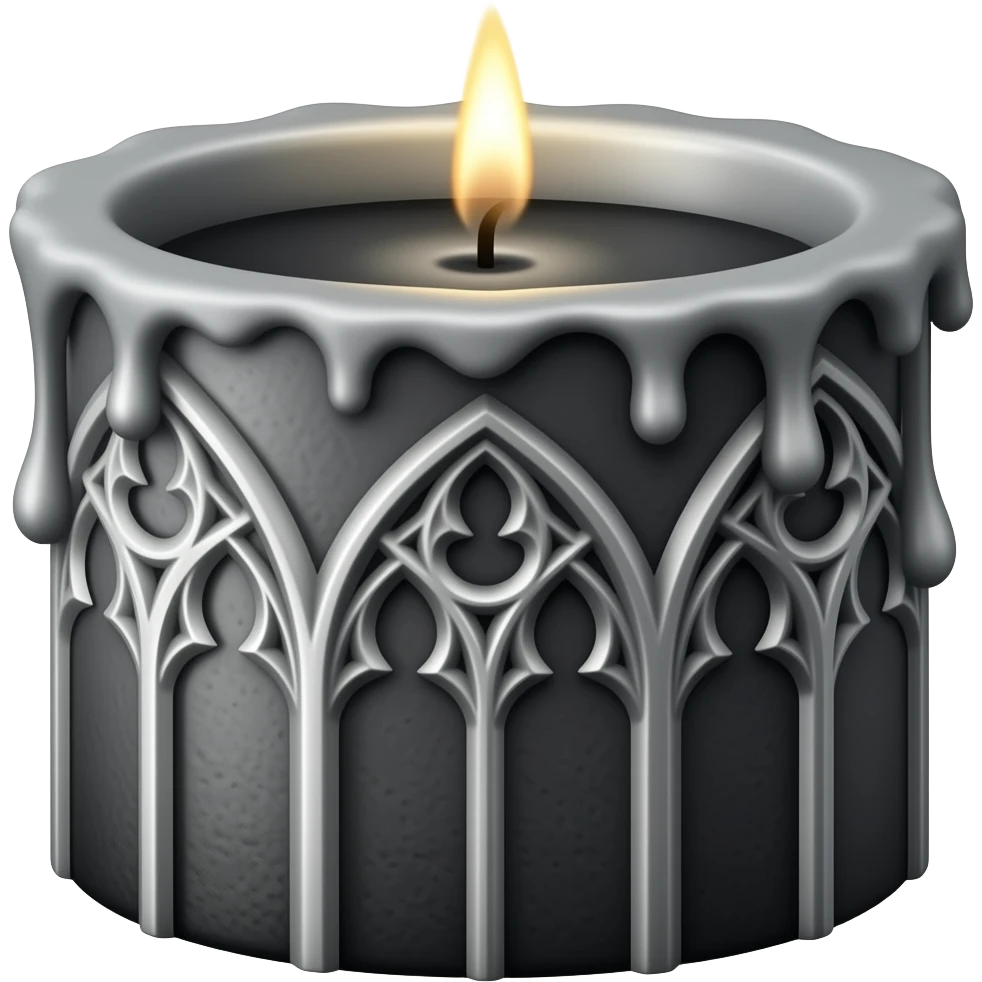 goth candle emoji
