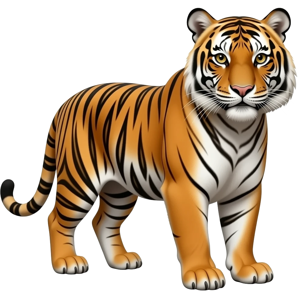 chinese zodiac realistic tiger emoji