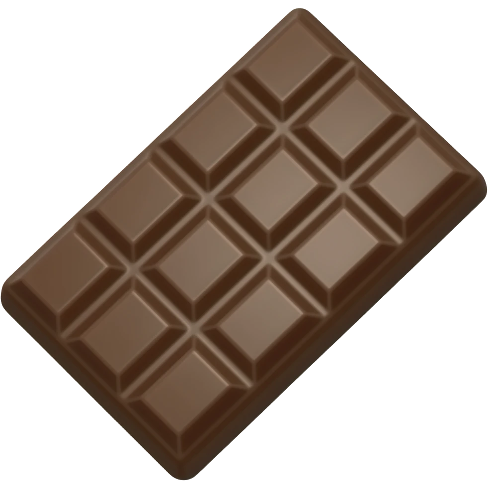 full dark chocolate emoji