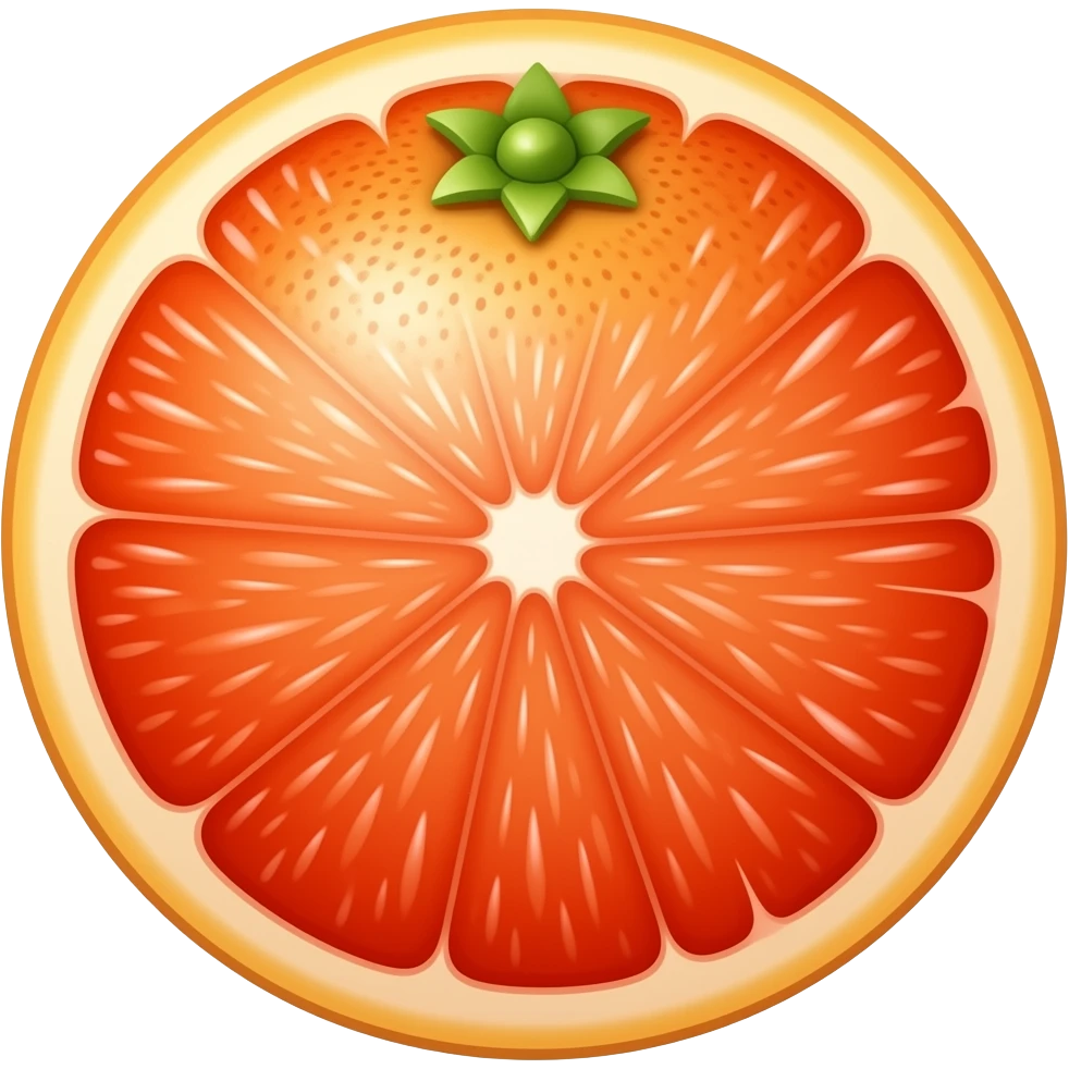 Normal grapefruit without cut emoji