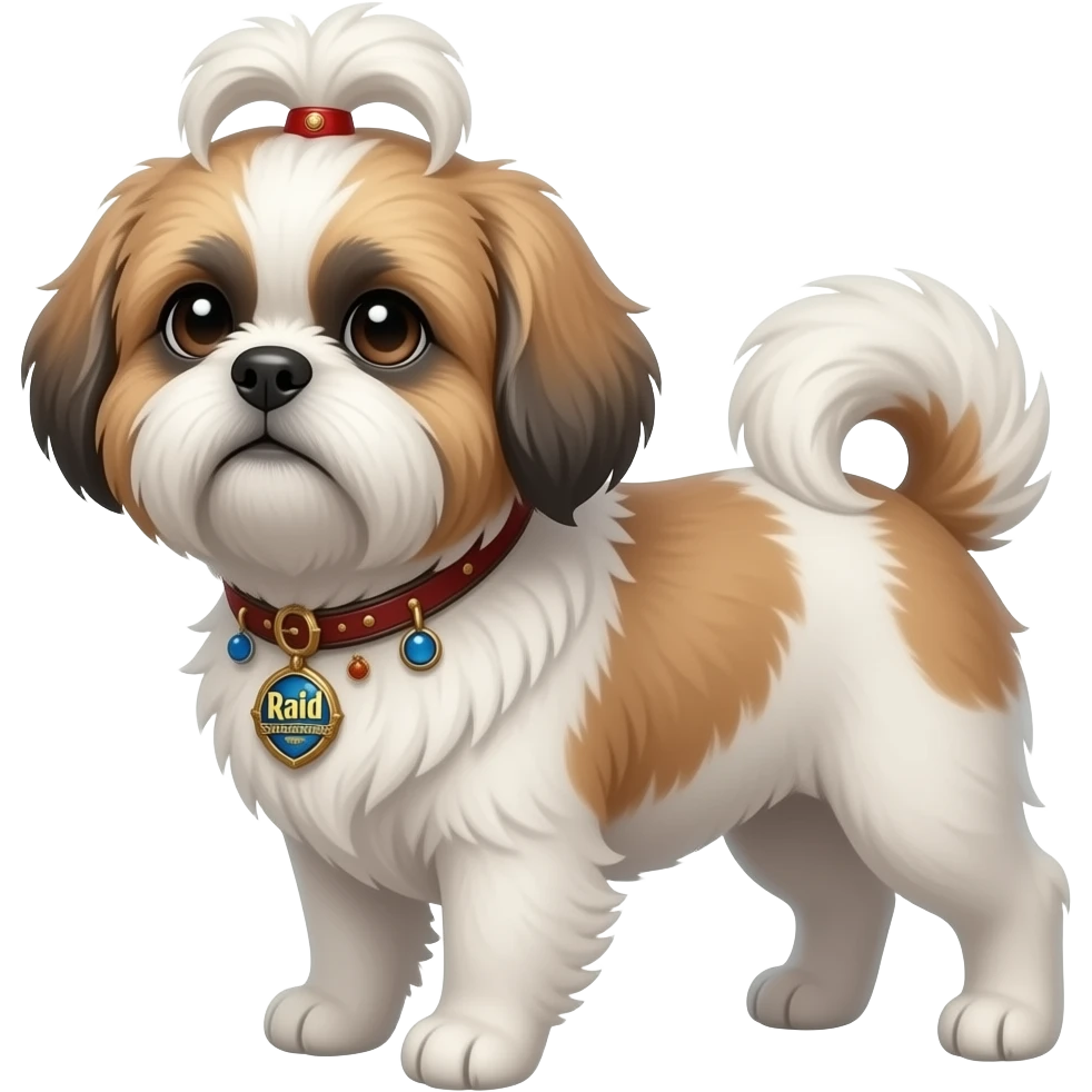 Shih tzu with raid shadow legends emoji