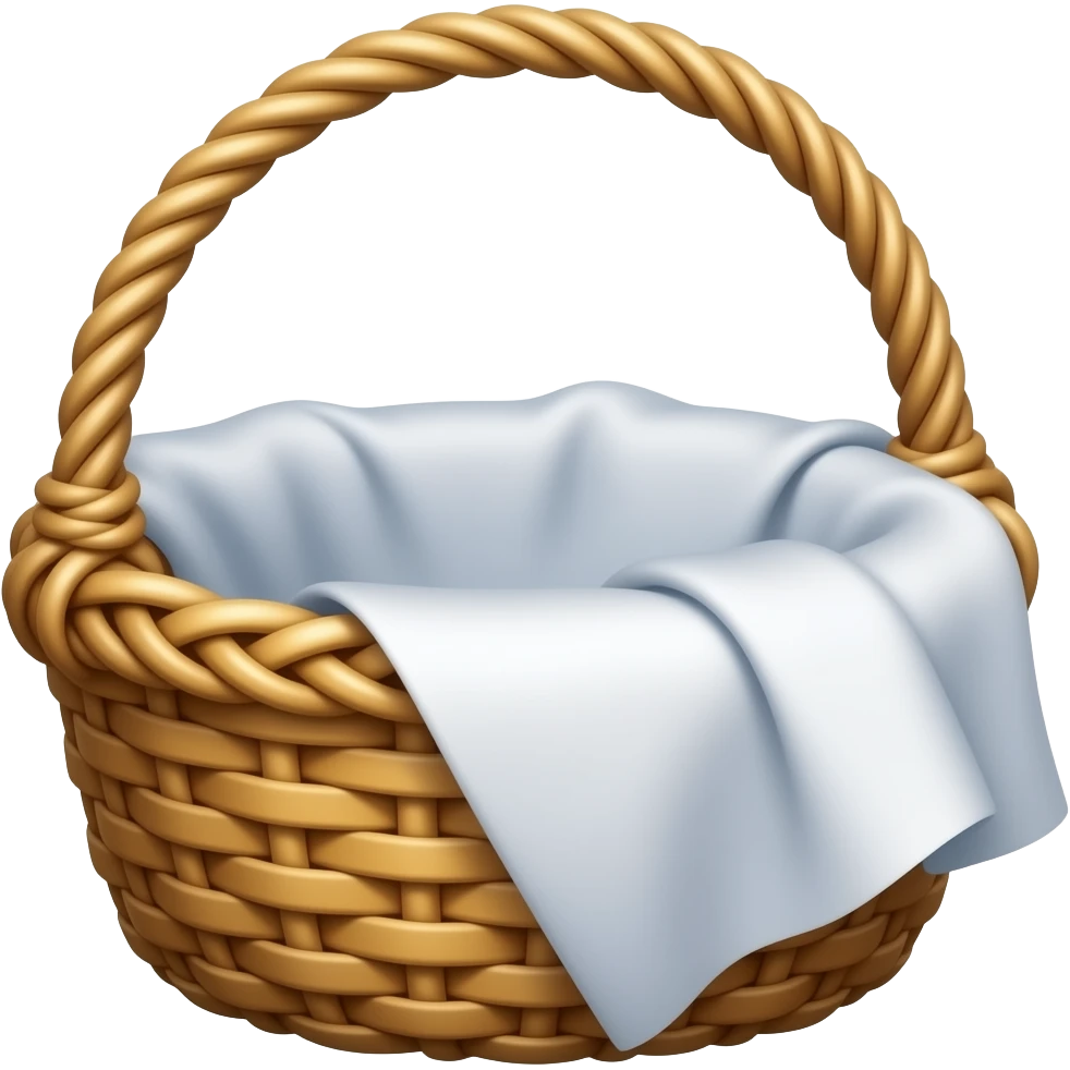 корзина з простирадлом emoji