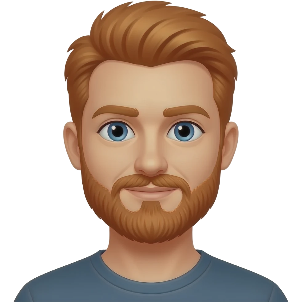 man with red hair and beard emoji