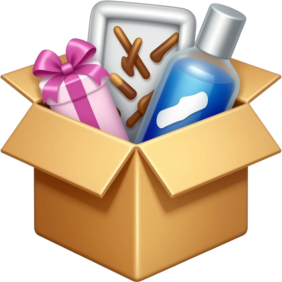 box with things from a sex shop emoji