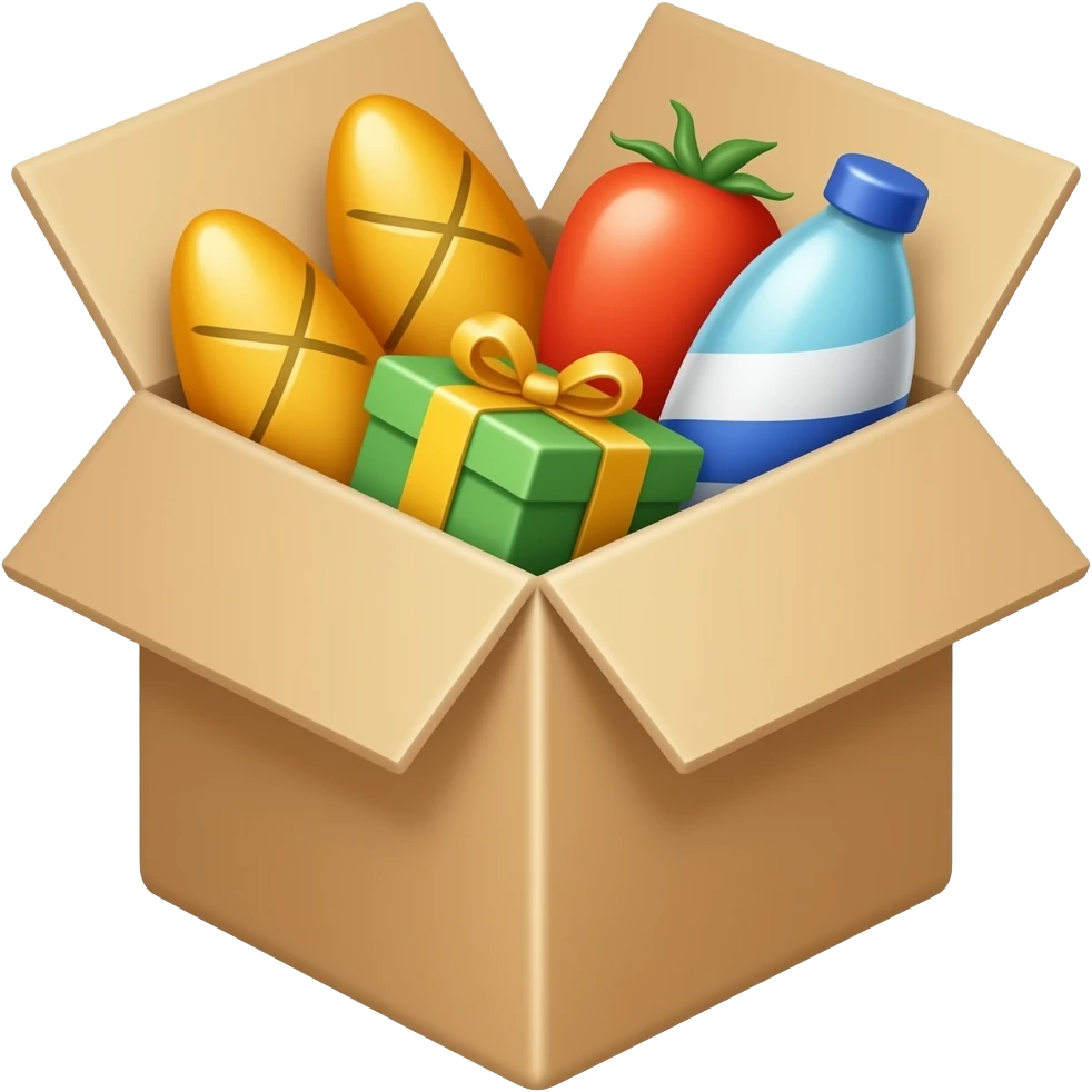 Коробка с товарами emoji