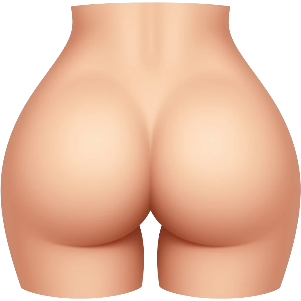 Female nude butt emoji