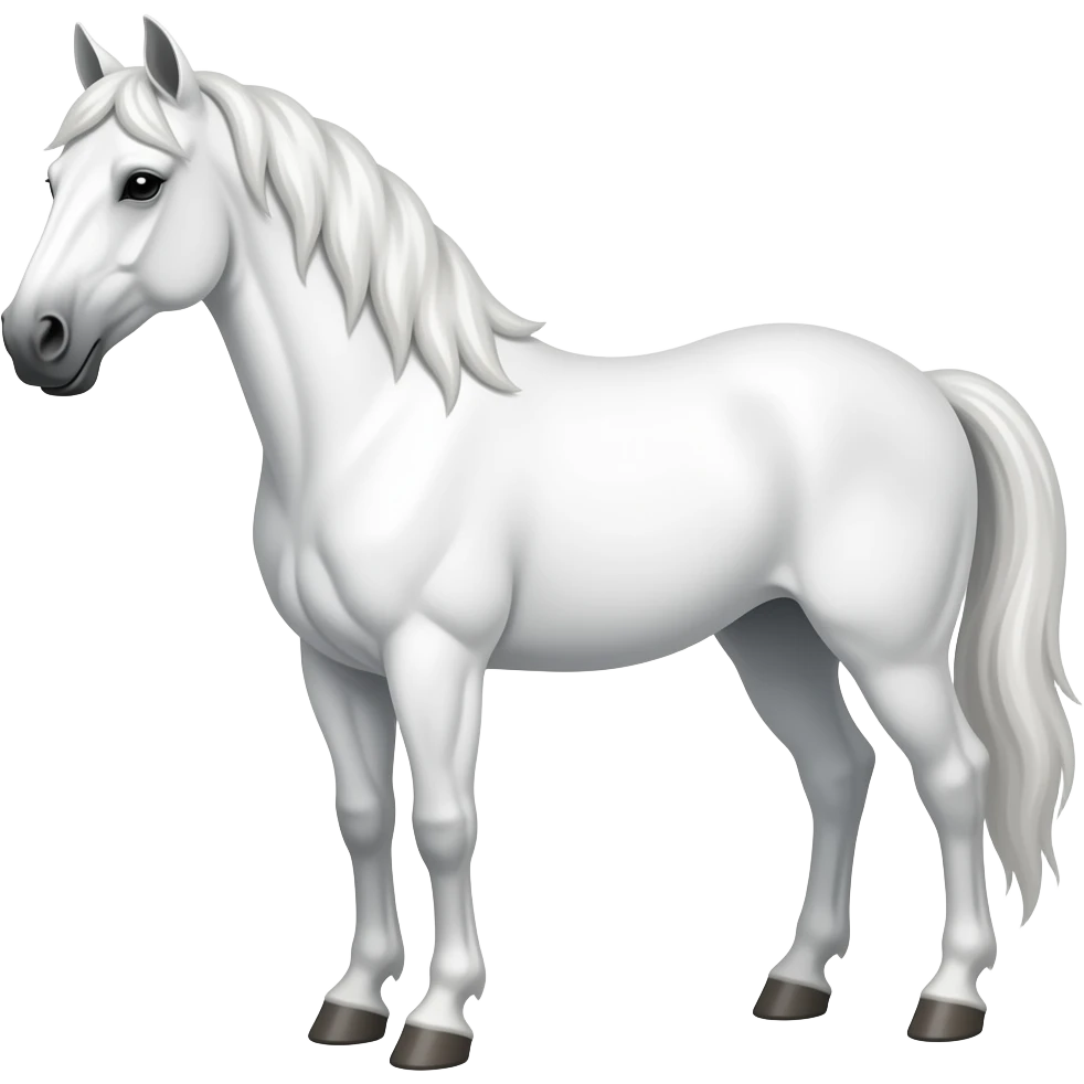 white horse emoji