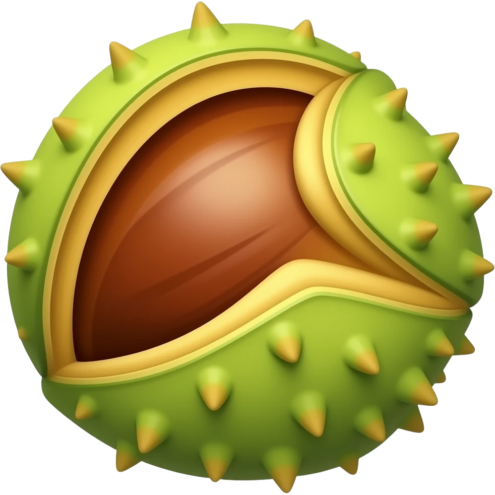 нарисуй цветок каштана emoji