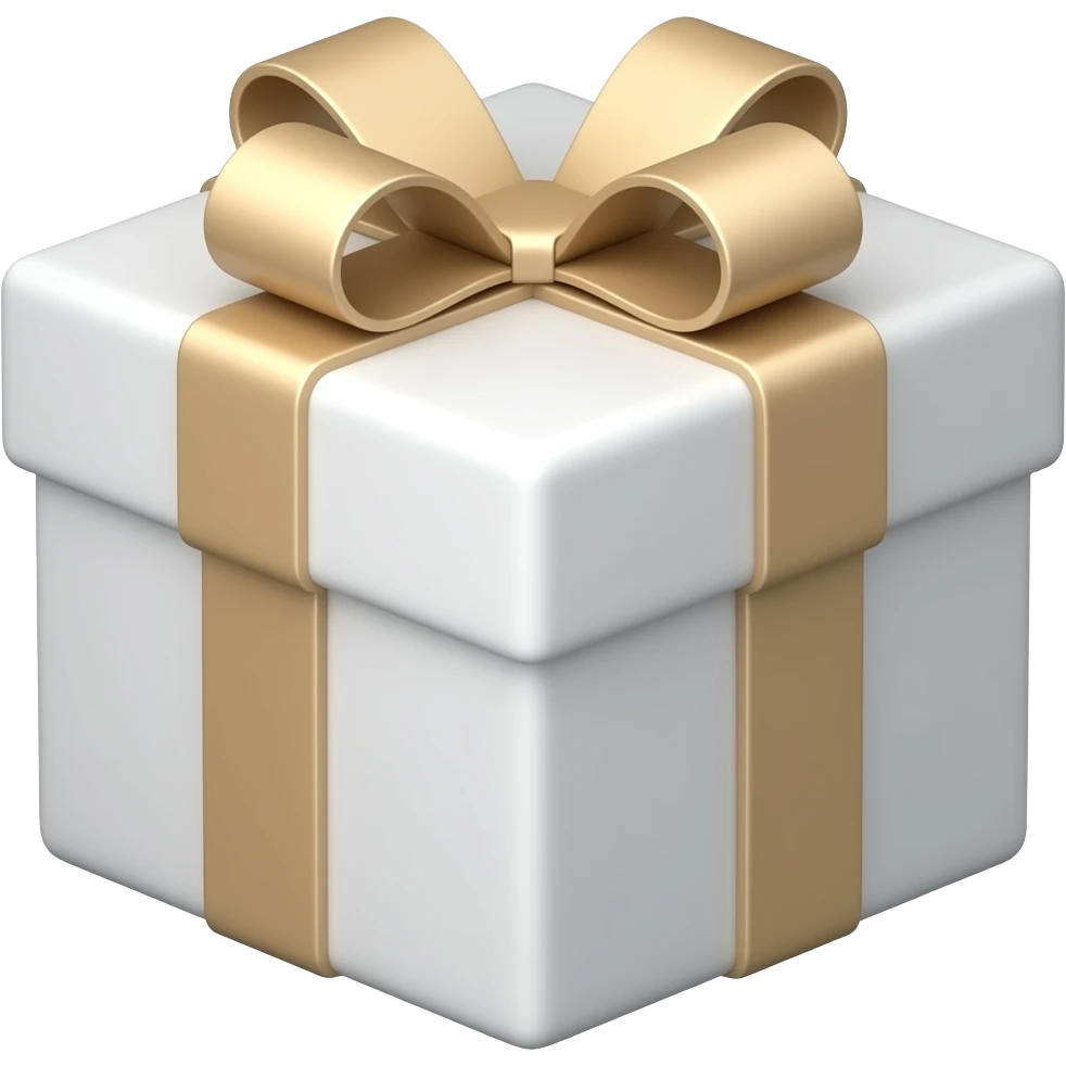 white gift emoji