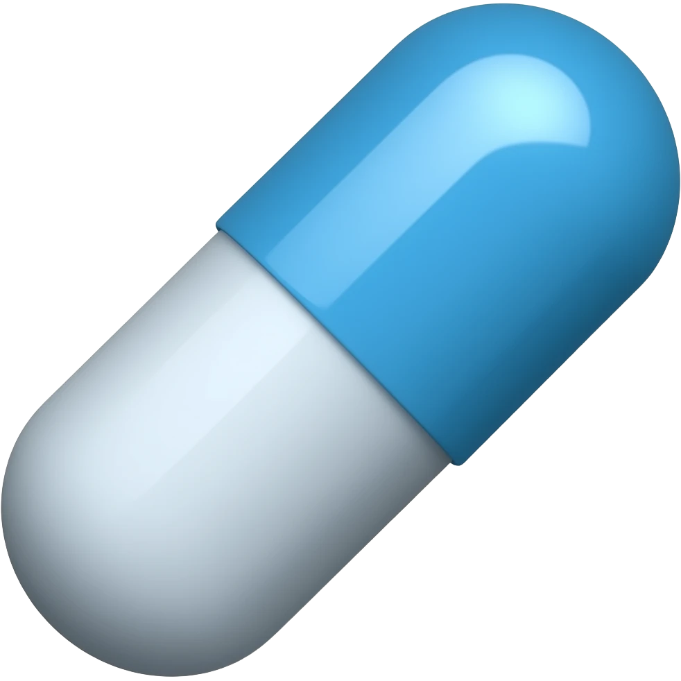 blue pill emoji