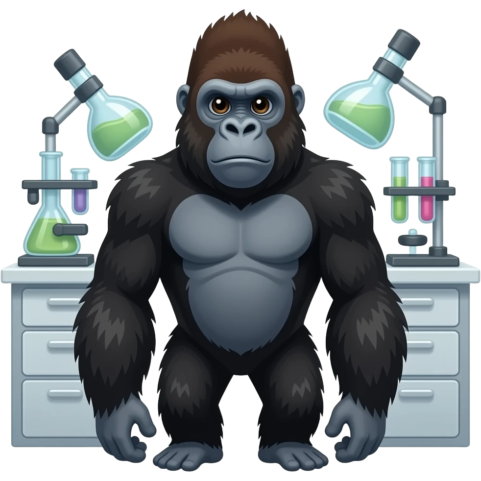 gorilla lab emoji