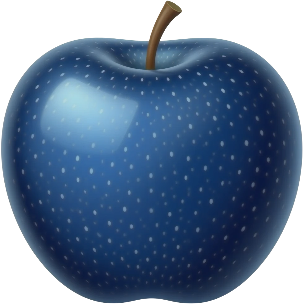 Deep Blue Pearl Apple emoji