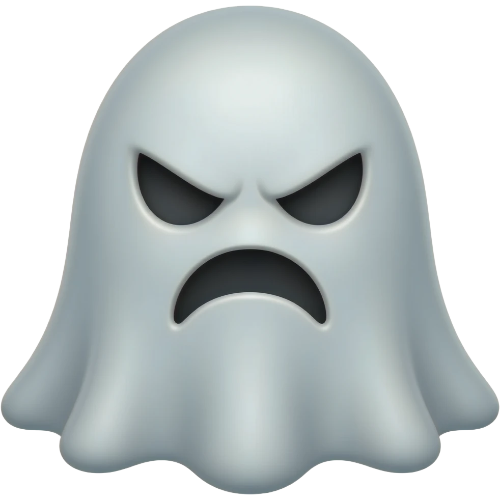 goop ghost evil face emoji