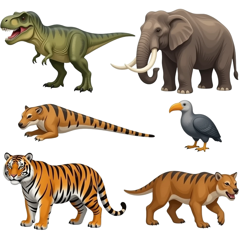 🦖🦕🦣🦤🐯smilodon emoji