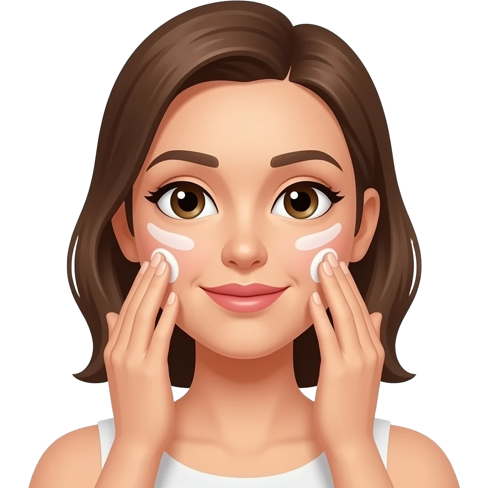 얼굴 마사지 여자 emoji