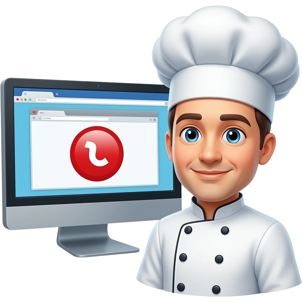 page not found chef emoji
