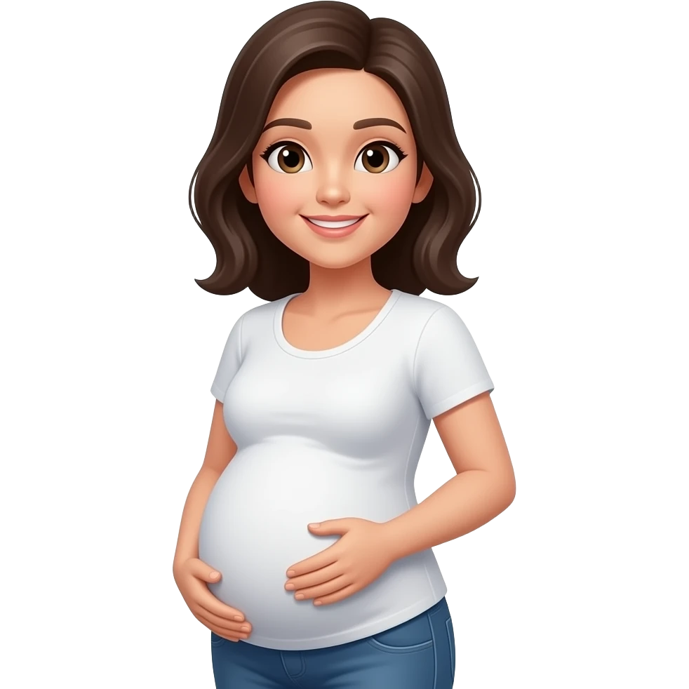 Pregnant asian emoji