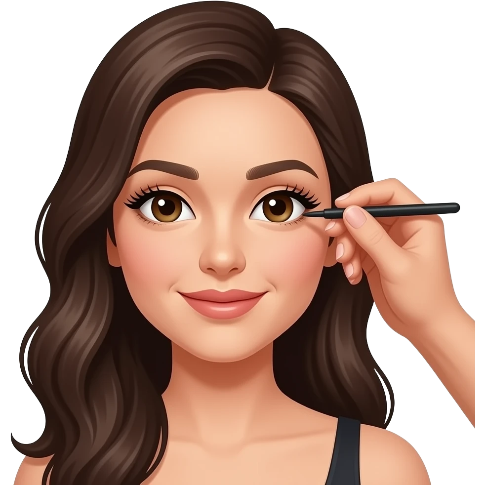 eyelash styling emoji
