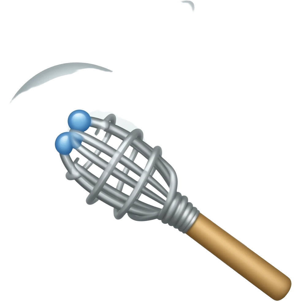 A whip in the style of an emoji on an Apple device emoji