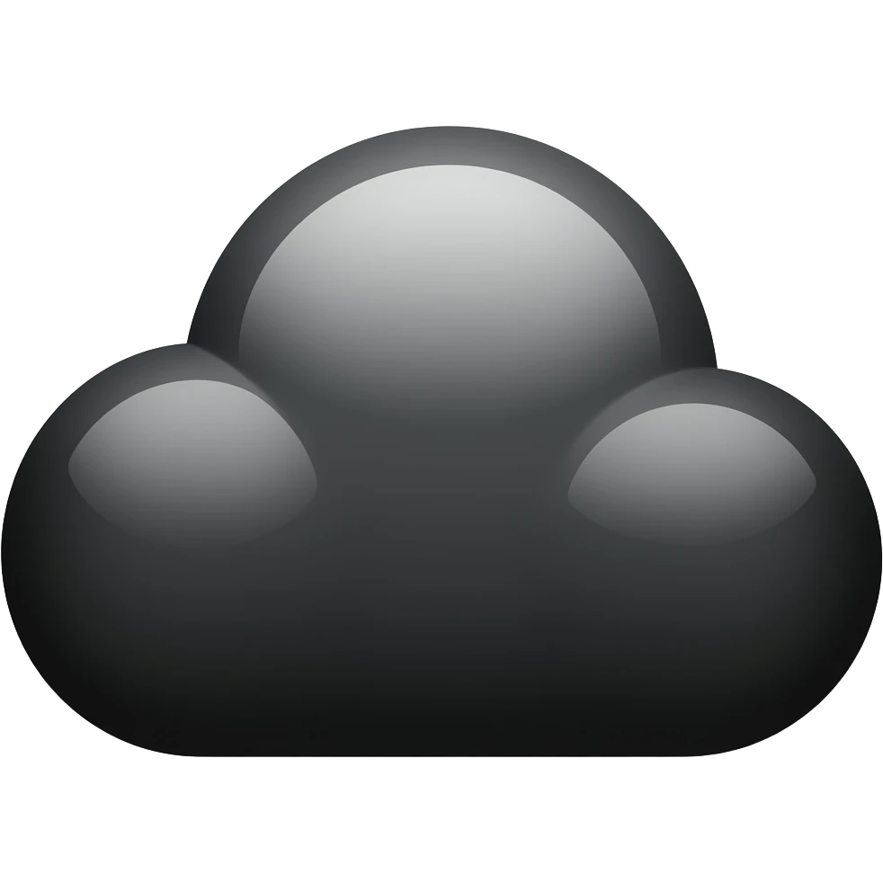 Black cloud emoji