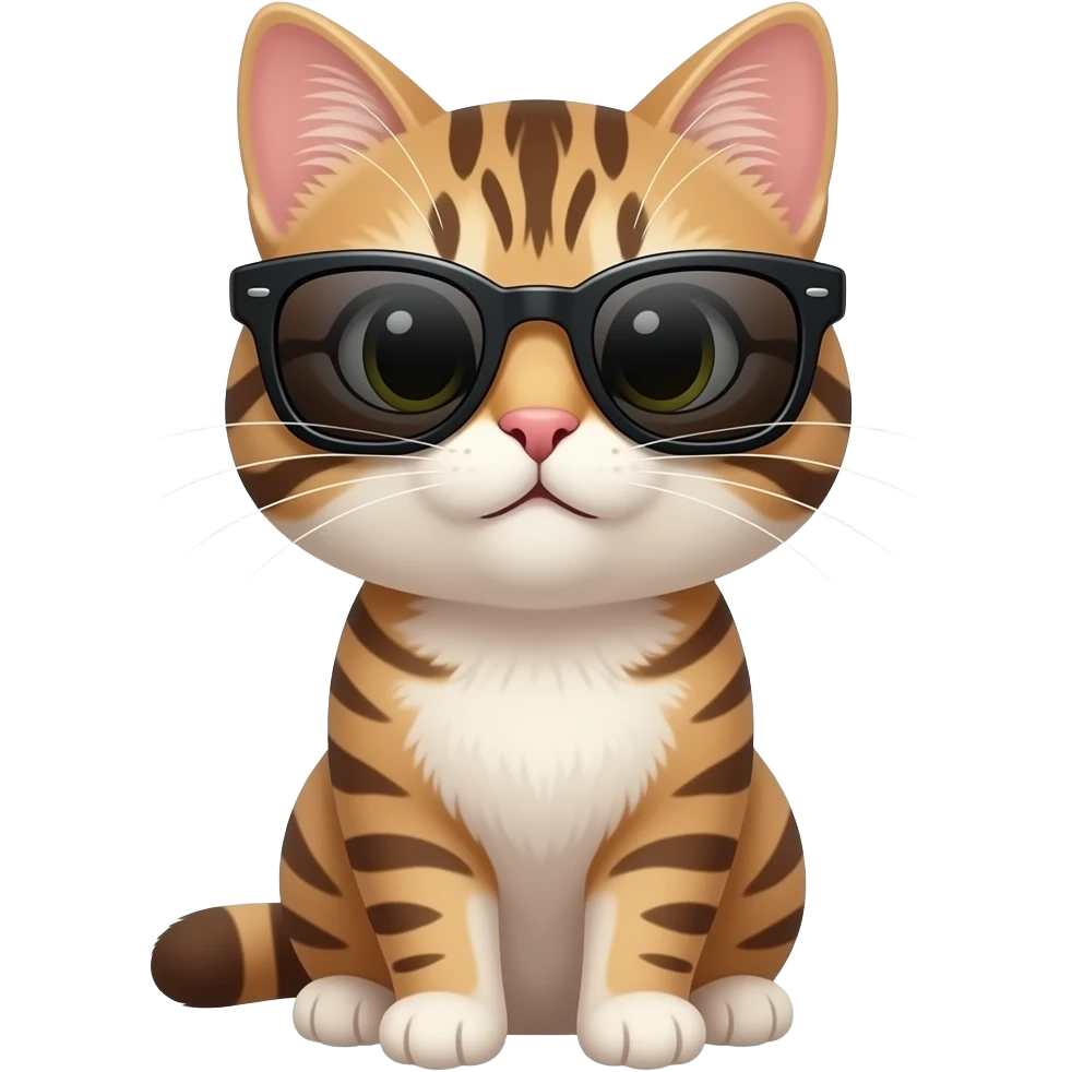 Cat wearing sunglasses emoji