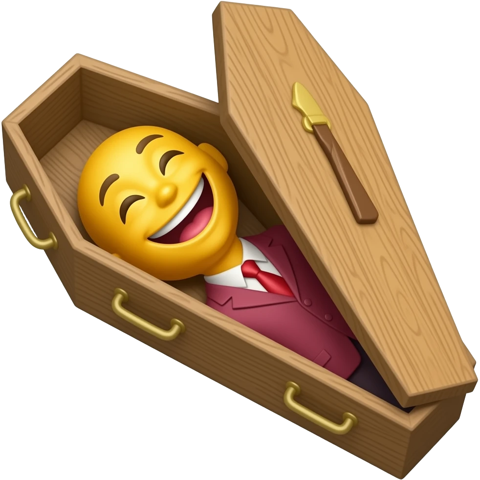 Ataúd risueño emoji