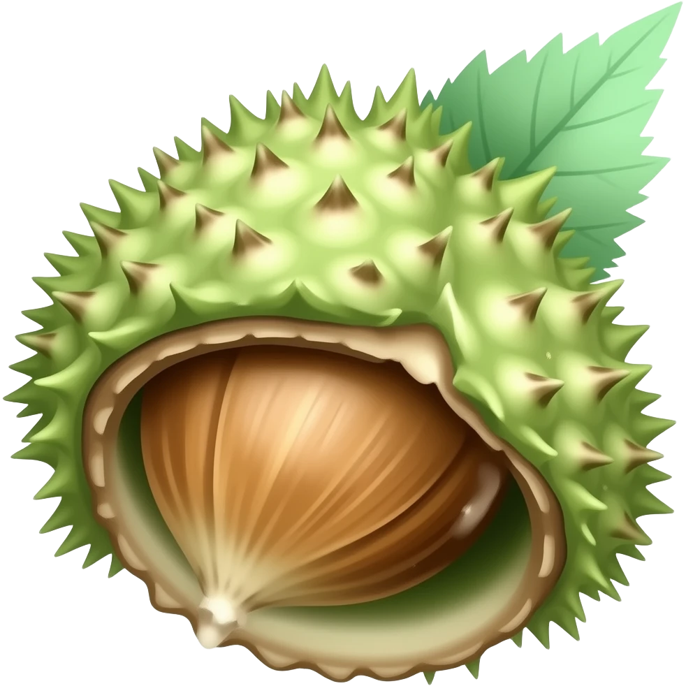 нарисуй цветы каштана emoji
