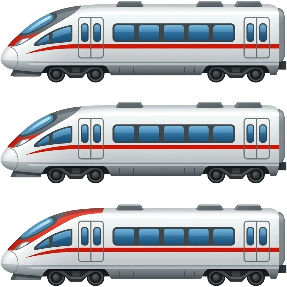 🚄🚃🚃🚃 emoji