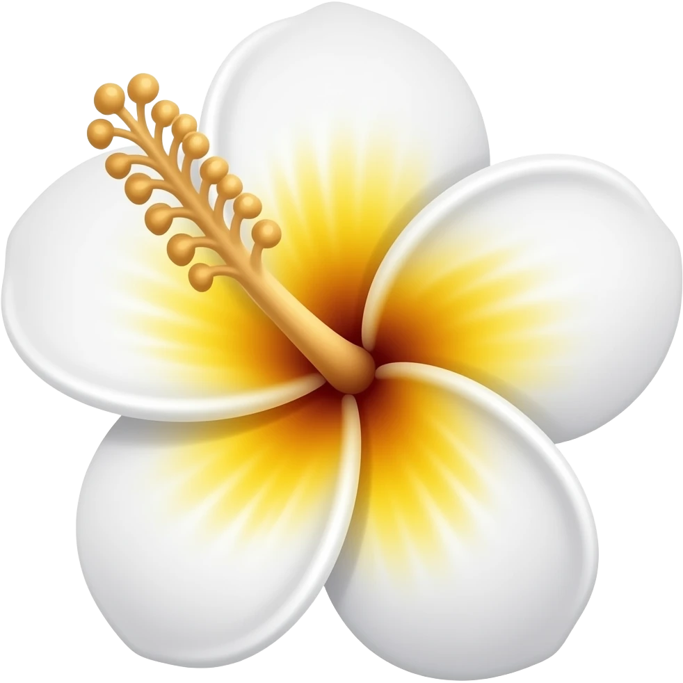 Гавайский цветок emoji
